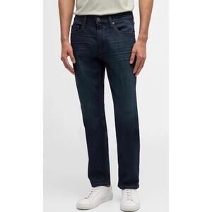 Paige Federal Denim Slim Straight Jeans Mens 31x27  Dark Wash Blue Mid Rise